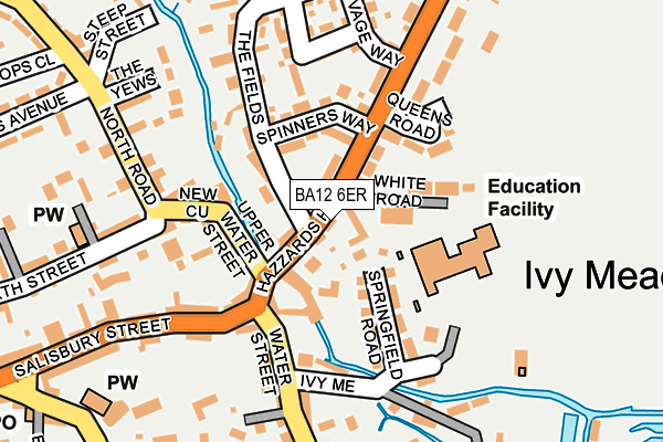 BA12 6ER map - OS OpenMap – Local (Ordnance Survey)