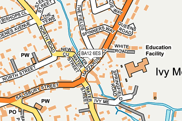BA12 6ES map - OS OpenMap – Local (Ordnance Survey)