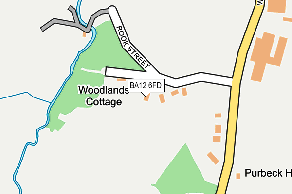 BA12 6FD map - OS OpenMap – Local (Ordnance Survey)