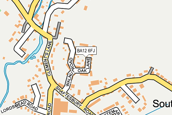 BA12 6FJ map - OS OpenMap – Local (Ordnance Survey)