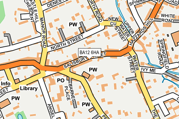 BA12 6HA map - OS OpenMap – Local (Ordnance Survey)