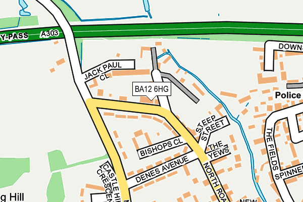BA12 6HG map - OS OpenMap – Local (Ordnance Survey)
