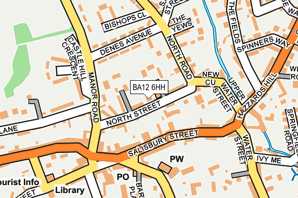 BA12 6HH map - OS OpenMap – Local (Ordnance Survey)