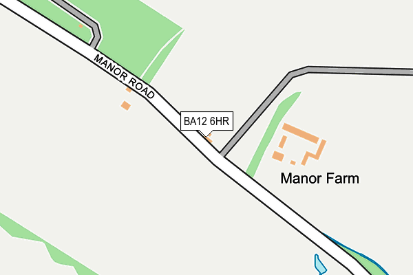 BA12 6HR map - OS OpenMap – Local (Ordnance Survey)