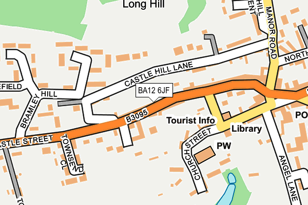 BA12 6JF map - OS OpenMap – Local (Ordnance Survey)