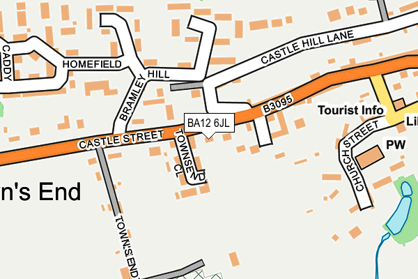 BA12 6JL map - OS OpenMap – Local (Ordnance Survey)