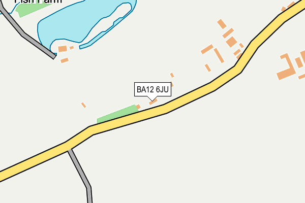 BA12 6JU map - OS OpenMap – Local (Ordnance Survey)