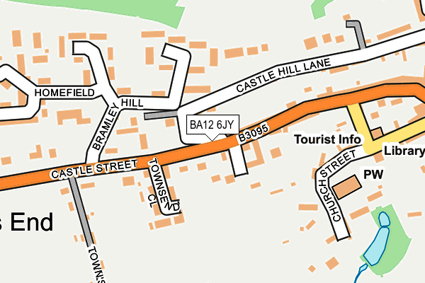 BA12 6JY map - OS OpenMap – Local (Ordnance Survey)