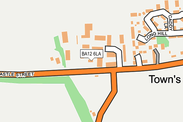 BA12 6LA map - OS OpenMap – Local (Ordnance Survey)