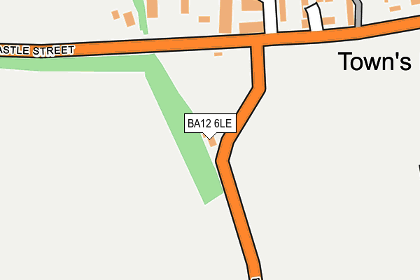 BA12 6LE map - OS OpenMap – Local (Ordnance Survey)