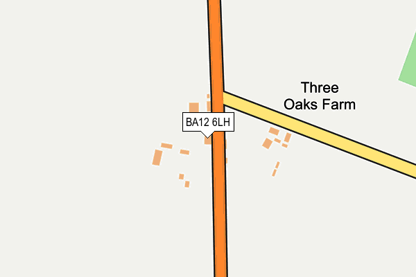 BA12 6LH map - OS OpenMap – Local (Ordnance Survey)