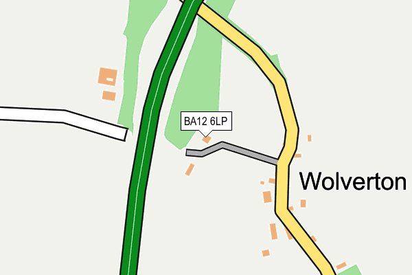 BA12 6LP map - OS OpenMap – Local (Ordnance Survey)