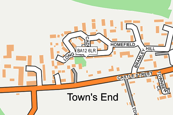 BA12 6LR map - OS OpenMap – Local (Ordnance Survey)