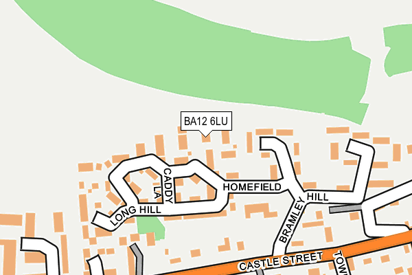 BA12 6LU map - OS OpenMap – Local (Ordnance Survey)