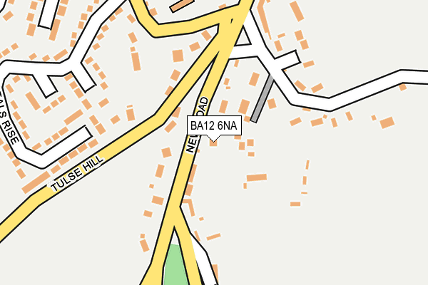 BA12 6NA map - OS OpenMap – Local (Ordnance Survey)