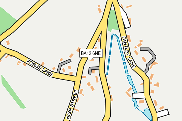 BA12 6NE map - OS OpenMap – Local (Ordnance Survey)