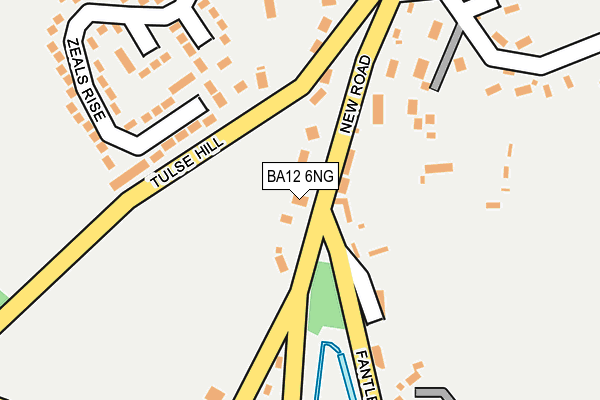 BA12 6NG map - OS OpenMap – Local (Ordnance Survey)