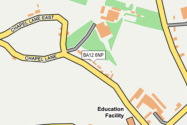 BA12 6NP map - OS OpenMap – Local (Ordnance Survey)
