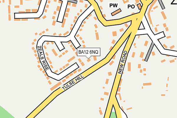 BA12 6NQ map - OS OpenMap – Local (Ordnance Survey)