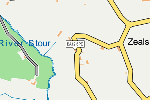 BA12 6PE map - OS OpenMap – Local (Ordnance Survey)