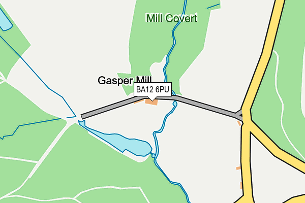 BA12 6PU map - OS OpenMap – Local (Ordnance Survey)