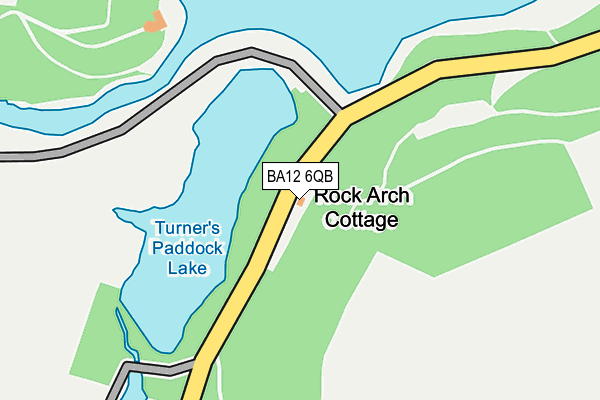 BA12 6QB map - OS OpenMap – Local (Ordnance Survey)