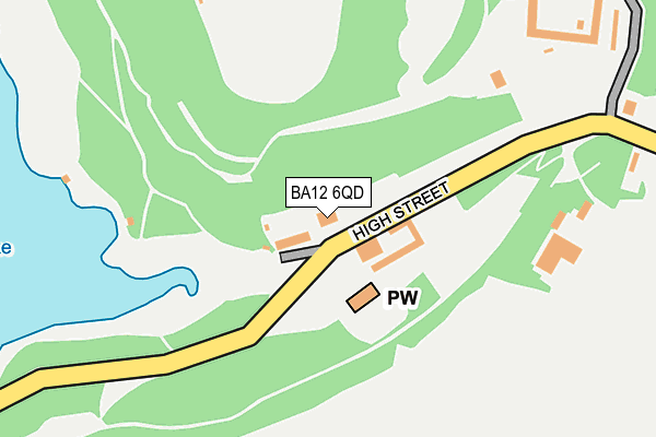 BA12 6QD map - OS OpenMap – Local (Ordnance Survey)