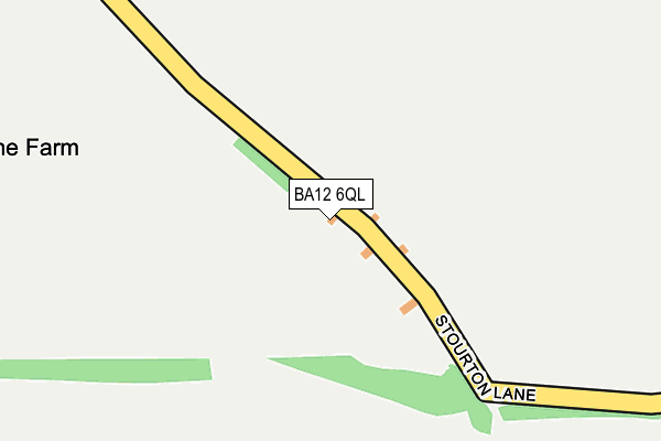 BA12 6QL map - OS OpenMap – Local (Ordnance Survey)
