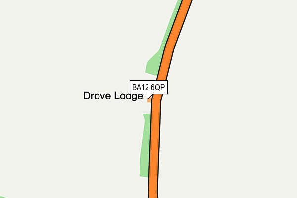 BA12 6QP map - OS OpenMap – Local (Ordnance Survey)
