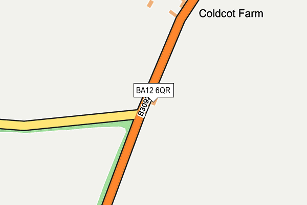 BA12 6QR map - OS OpenMap – Local (Ordnance Survey)