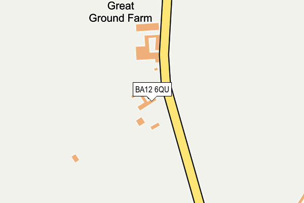 BA12 6QU map - OS OpenMap – Local (Ordnance Survey)