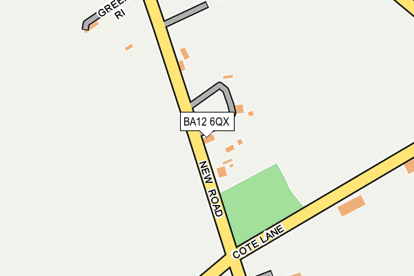 BA12 6QX map - OS OpenMap – Local (Ordnance Survey)