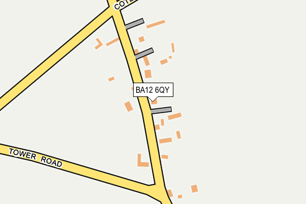 BA12 6QY map - OS OpenMap – Local (Ordnance Survey)