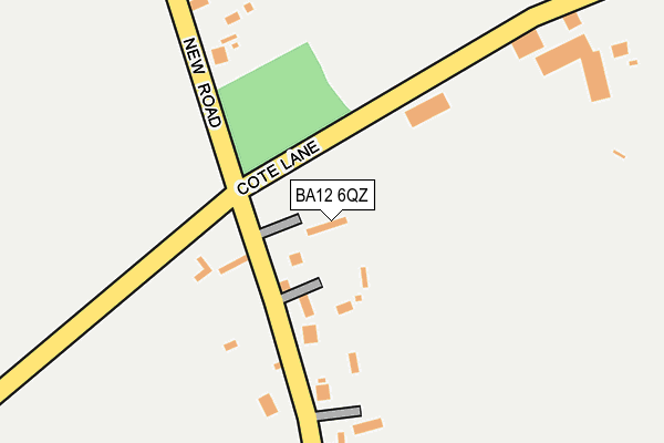 BA12 6QZ map - OS OpenMap – Local (Ordnance Survey)