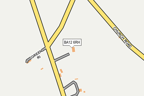 BA12 6RH map - OS OpenMap – Local (Ordnance Survey)