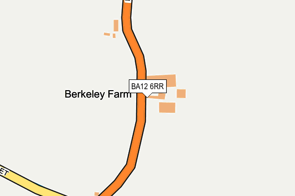 BA12 6RR map - OS OpenMap – Local (Ordnance Survey)