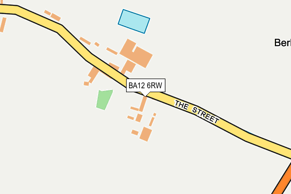 BA12 6RW map - OS OpenMap – Local (Ordnance Survey)