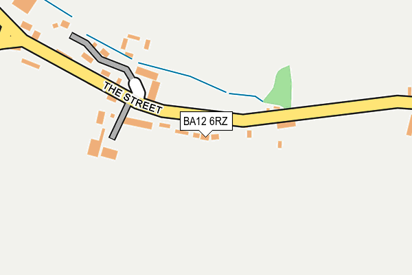 BA12 6RZ map - OS OpenMap – Local (Ordnance Survey)