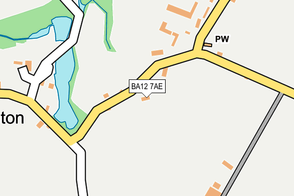 BA12 7AE map - OS OpenMap – Local (Ordnance Survey)