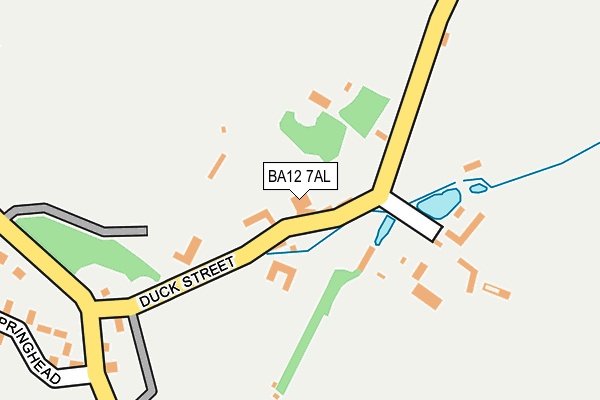 BA12 7AL map - OS OpenMap – Local (Ordnance Survey)