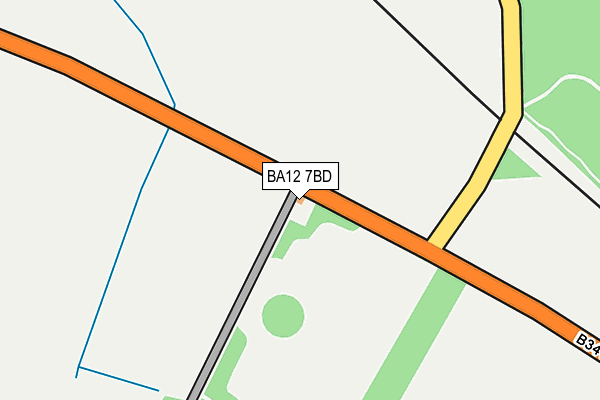 BA12 7BD map - OS OpenMap – Local (Ordnance Survey)