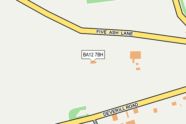 BA12 7BH map - OS OpenMap – Local (Ordnance Survey)