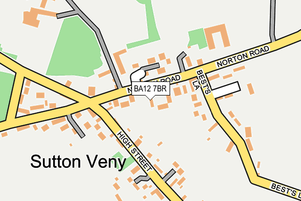 BA12 7BR map - OS OpenMap – Local (Ordnance Survey)