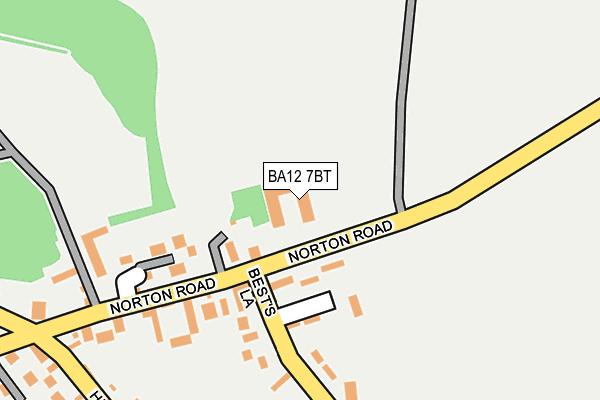 BA12 7BT map - OS OpenMap – Local (Ordnance Survey)