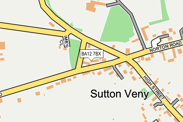 BA12 7BX map - OS OpenMap – Local (Ordnance Survey)