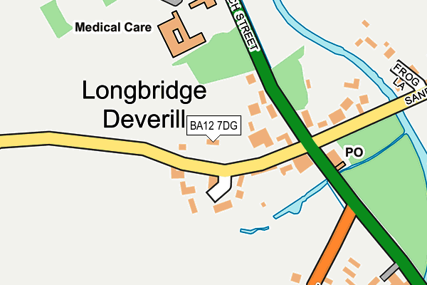 BA12 7DG map - OS OpenMap – Local (Ordnance Survey)