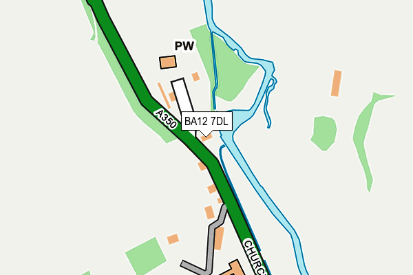 BA12 7DL map - OS OpenMap – Local (Ordnance Survey)