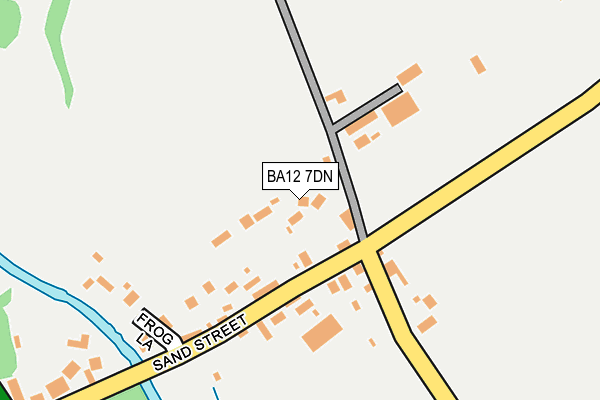 BA12 7DN map - OS OpenMap – Local (Ordnance Survey)