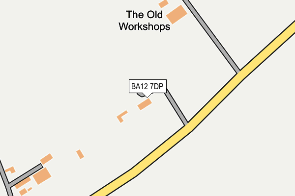 BA12 7DP map - OS OpenMap – Local (Ordnance Survey)