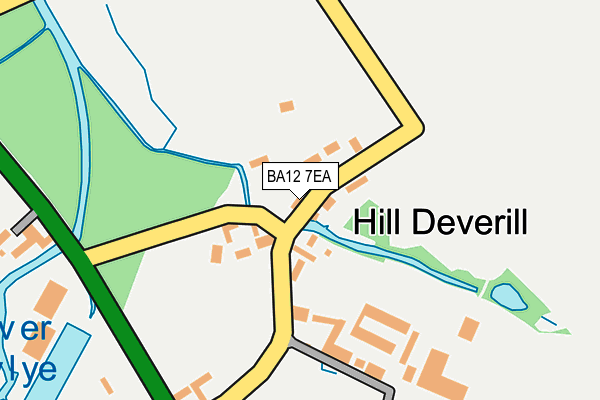 BA12 7EA map - OS OpenMap – Local (Ordnance Survey)